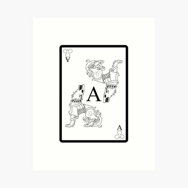 Wolf Ace Art Print