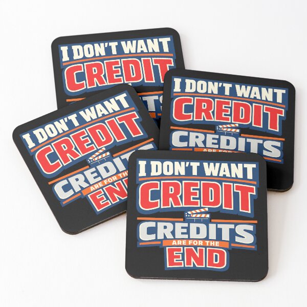 Item preview, I Dont Want Credit Credits Are For The End Funny Filmmaking Quote designed and sold by TeeTimeTreasure.