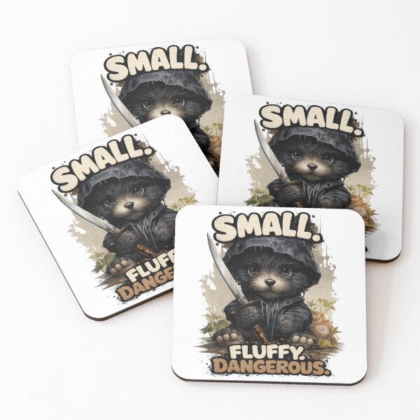 Item preview, Small Fluffy Dangerous Cute Dark Humor Animal Design designed and sold by Daagath.