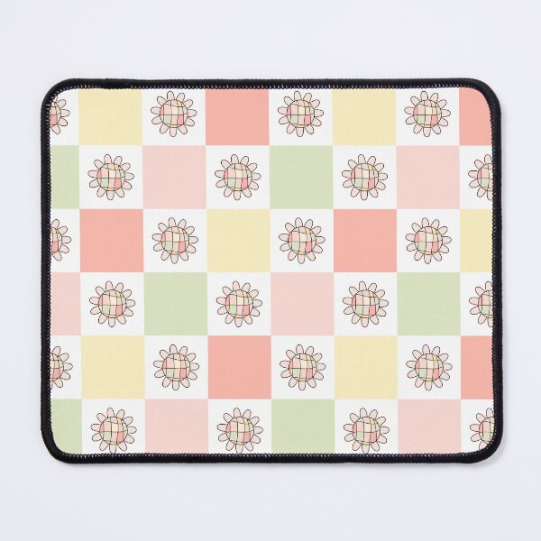 Item preview, Retro Flower Power Pattern -  Colorful Checkered Background designed and sold by Julza Art.