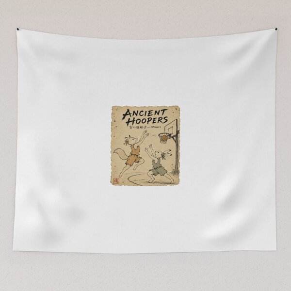 Item preview, Ancient Hoopers Women's Japanese Choju-giga Basketball Sticker Art designed and sold by Locker39.