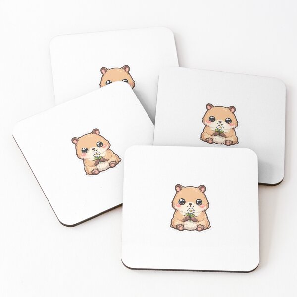 Item preview, Adorable baby capybara holding a tiny flower designed and sold by Jyoti  Rajput.