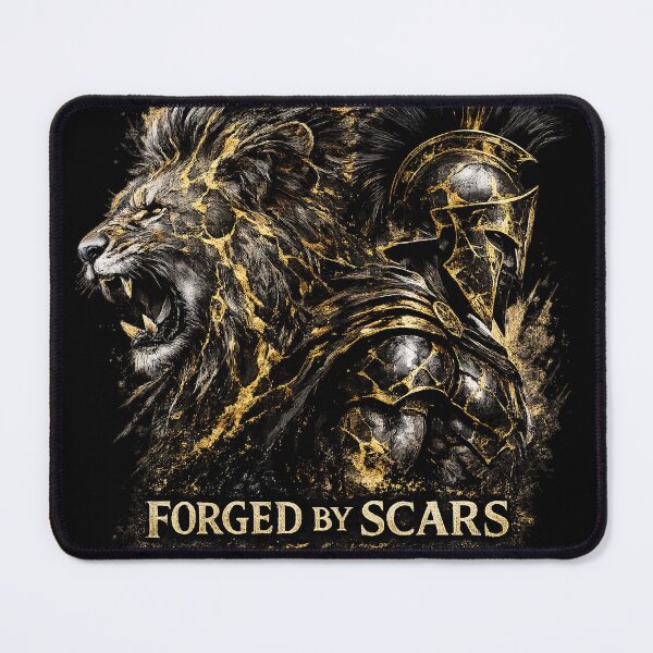 Item preview, Shaped by Scars – Warrior and Lion Gold Design designed and sold by thirtyonestars.
