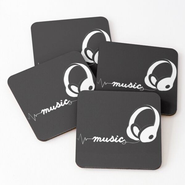 Item preview, Music Lover Headphones Typography Design designed and sold by aritu.