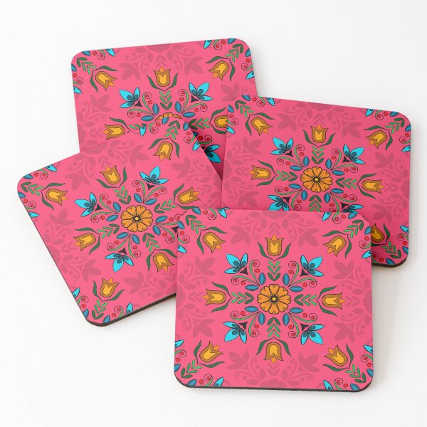 Item preview, Mandala pattern of traditional flowers designed and sold by Ashineiueu.