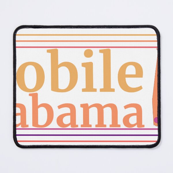 Item preview, Mobile Alabama City Marked On State Map designed and sold by TheIconSmith.