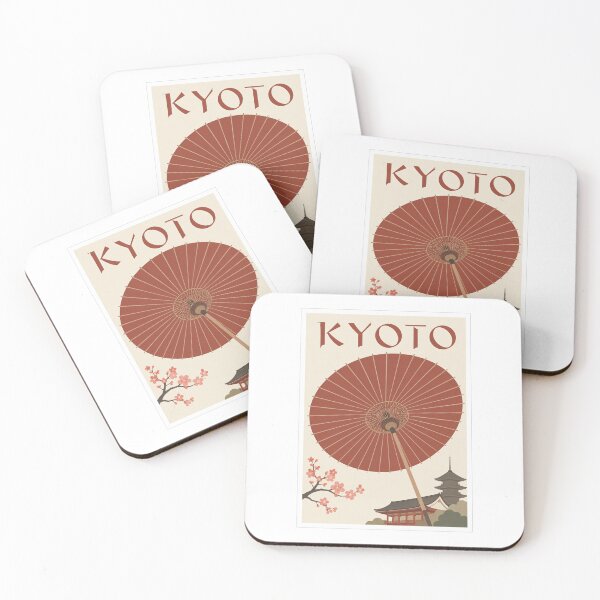 Item preview, Kyoto Red Wagasa Travel Poster designed and sold by Beyond Destinations.