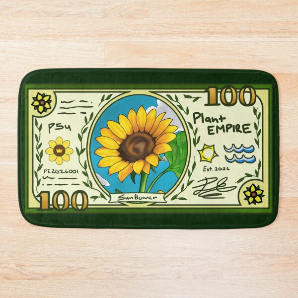 Item preview, Plant Empire Currency Sunflower Banknote Sticker designed and sold by PlantEmpire.