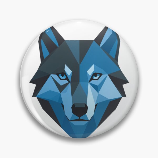 Item preview, Geometric Wolf - Low Poly Blue designed and sold by FireShirtz.
