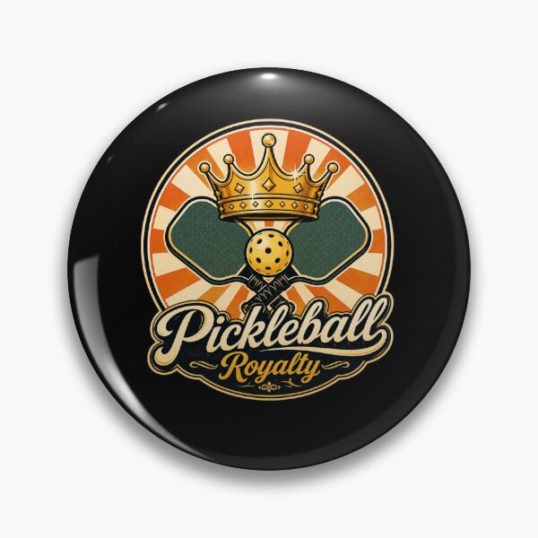 Item preview, Pickleball Royalty | Vintage Crown & Paddle Retro Design designed and sold by Timeless Junction.