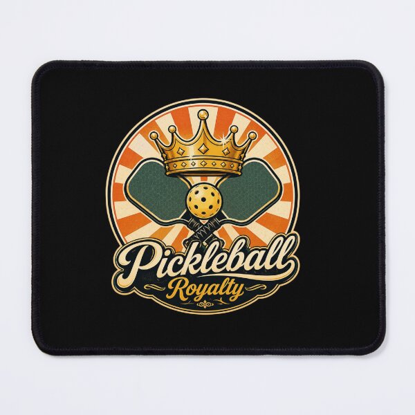 Item preview, Pickleball Royalty | Vintage Crown & Paddle Retro Design designed and sold by Timeless Junction.
