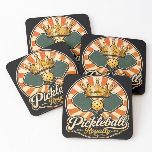 Item preview, Pickleball Royalty | Vintage Crown & Paddle Retro Design designed and sold by Timeless Junction.