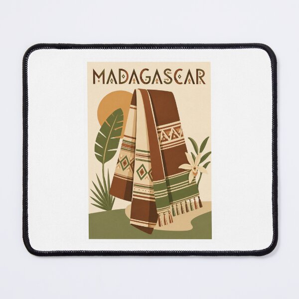 Item preview, Madagascar Lamba Textile Travel Poster designed and sold by Beyond Destinations.