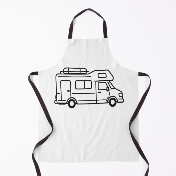 Item preview, Minimalist Motorhome Camper RV - Black Retro Expedition Line Art designed and sold by myforestfog.