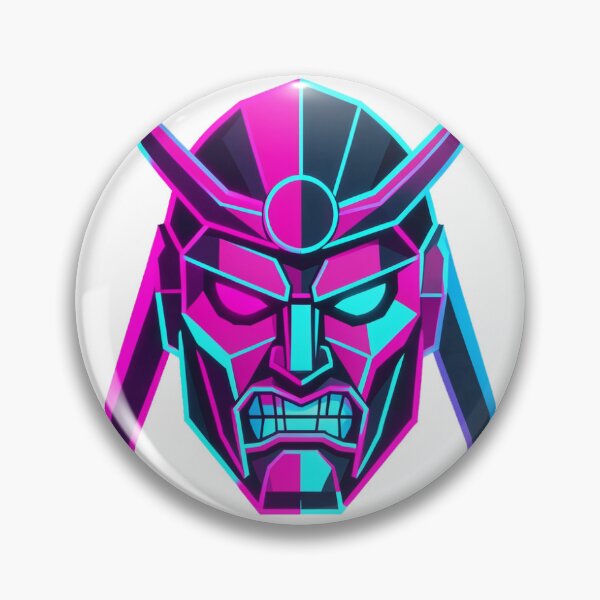 Item preview, Cyber Samurai - Neon Cyberpunk Mask designed and sold by FireShirtz.