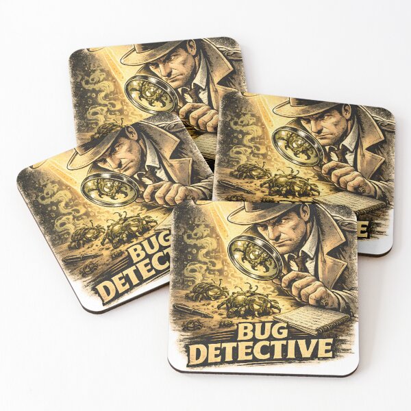 Item preview, Bug Detective – Noir Debugging Mystery Vintage Comic Programmer T-Shirt Design designed and sold by PenchalaPrabhas.