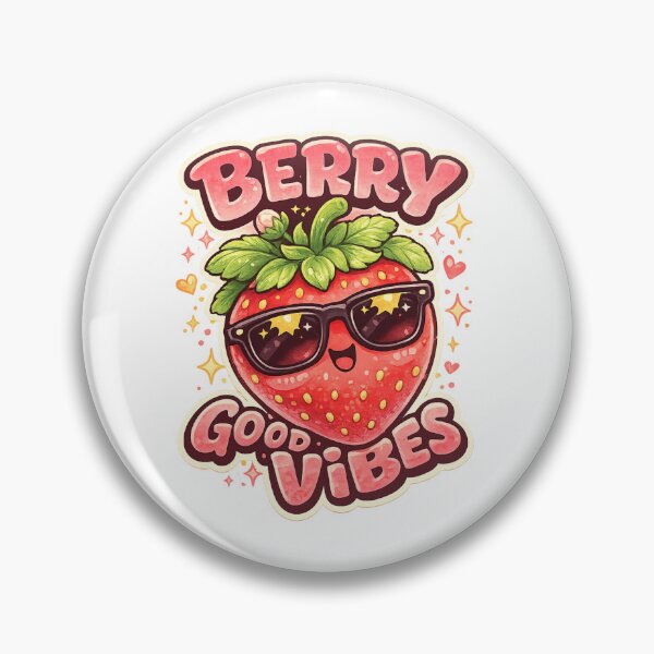Item preview, Berry Good Vibes Cool Strawberry Sunglasses – Funny Cute Fruit Humor Art | Strawberry Lover Gift designed and sold by irfanshikh.