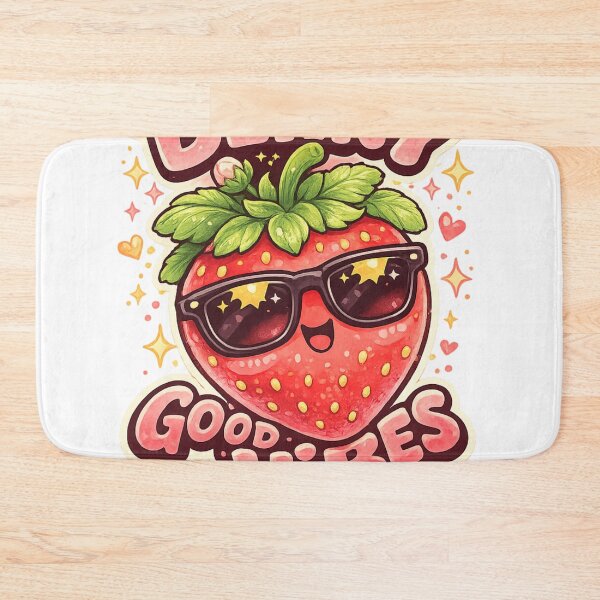 Item preview, Berry Good Vibes Cool Strawberry Sunglasses – Funny Cute Fruit Humor Art | Strawberry Lover Gift designed and sold by irfanshikh.