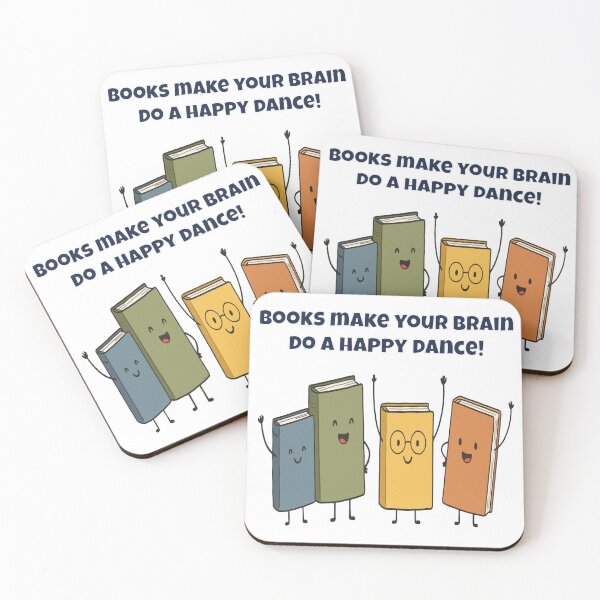 Item preview, Books Make Your Brain Do A Happy Dance - Cute Cartoon designed and sold by Latitude 1°N.