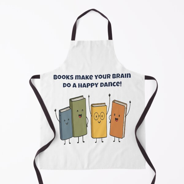 Item preview, Books Make Your Brain Do A Happy Dance - Cute Cartoon designed and sold by Latitude 1°N.