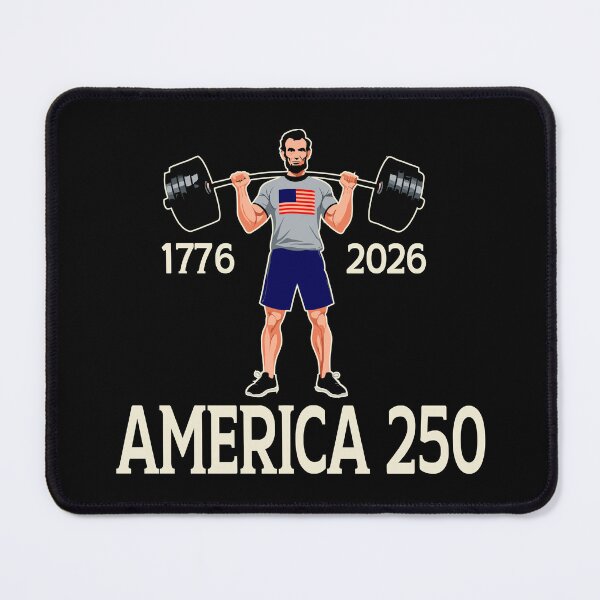 Item preview, America 250 1776 2026 Abraham Lincoln Gym Weightlifting designed and sold by Colorfulman.