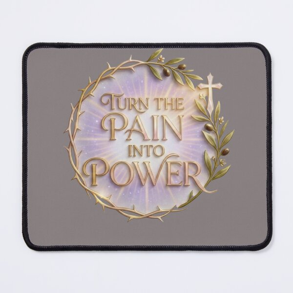Item preview, Turn Pain into Power - Inspirational Thorns and Olive Wreath Design for her designed and sold by TheDailyCross1.