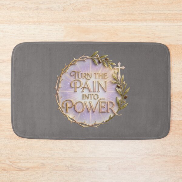 Item preview, Turn Pain into Power - Inspirational Thorns and Olive Wreath Design for her designed and sold by TheDailyCross1.