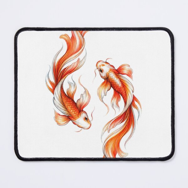 Item preview, Elegant Koi Fish Watercolor Illustration designed and sold by Khatumeye.