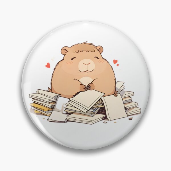 Item preview, Future Me Problem Capybara — Funny Kawaii Meme Sticker designed and sold by tommysworks.