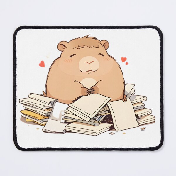 Item preview, Future Me Problem Capybara — Funny Kawaii Meme Sticker designed and sold by tommysworks.