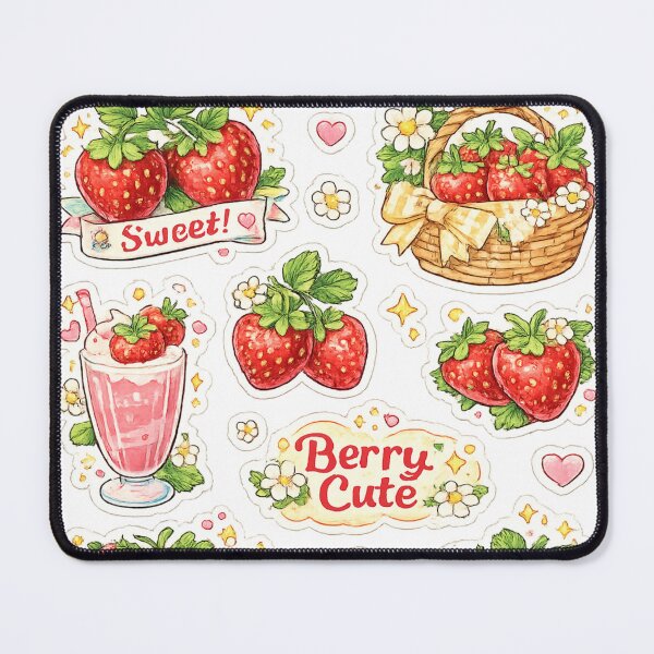 Item preview, Strawberry Sticker Sheet Collection Berry Cute Sweet – Cute Cottagecore Fruit Art | Strawberry Gift Set designed and sold by irfanshikh.