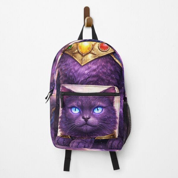 Item preview, Cosmic Purple Cat with Gem Collar designed and sold by inspired-works.