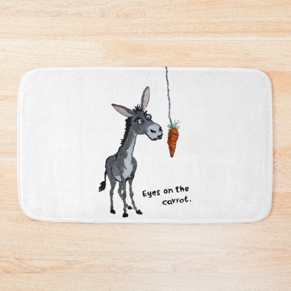 Item preview, Funny Donkey hand embroidery – Eyes on the Carrot designed and sold by Alsa-handembroidery.