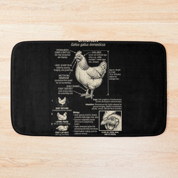 Item preview, Chicken Scientific Anatomy Biology Animal Lover designed and sold by Kimberley King Art  King Art.