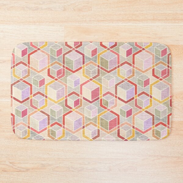 Item preview, Abstract 3D Cubes in Warm Peachy Pastels  designed and sold by micklyn.