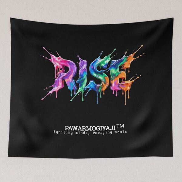 Item preview, Rise Motivational Abstract Liquid Typography Streetwear Art designed and sold by Pawar1999.