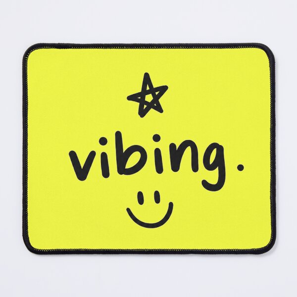 Item preview, Vibing Smiley Face – Black and White Grunge Y2K Aesthetic Typography Design designed and sold by NBT-NOVA.