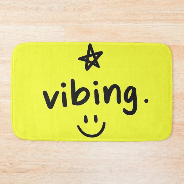 Item preview, Vibing Smiley Face – Black and White Grunge Y2K Aesthetic Typography Design designed and sold by NBT-NOVA.