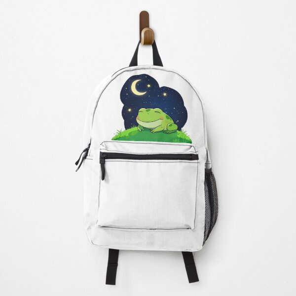 Item preview, Stargazing Frog — Dreamy Night Kawaii Frog Sticker designed and sold by tommysworks.