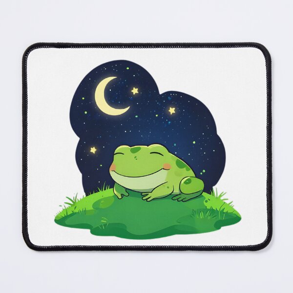 Item preview, Stargazing Frog — Dreamy Night Kawaii Frog Sticker designed and sold by tommysworks.
