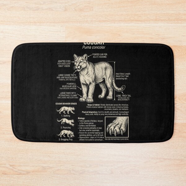 Item preview, Cougar Scientific Anatomy Biology Animal Lover designed and sold by Kimberley King Art  King Art.