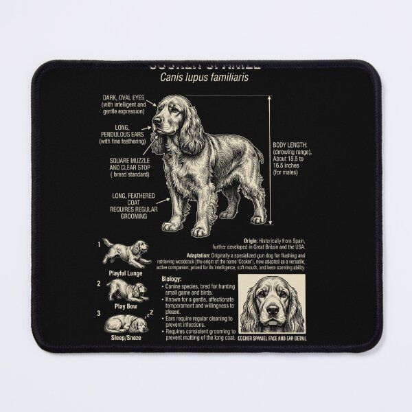 Item preview, Cocker Spaniel Scientific Anatomy Biology Dog Lover designed and sold by Kimberley King Art King Art.