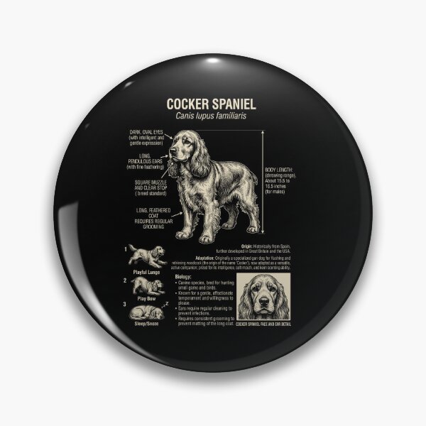 Item preview, Cocker Spaniel Scientific Anatomy Biology Dog Lover designed and sold by Kimberley King Art  King Art.