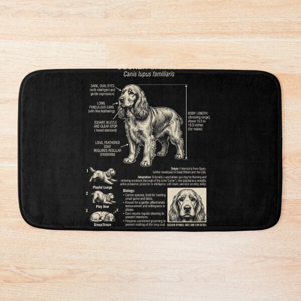 Item preview, Cocker Spaniel Scientific Anatomy Biology Dog Lover designed and sold by Kimberley King Art  King Art.