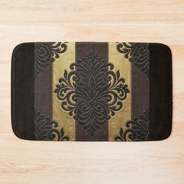 Item preview, Striped Brown & Gold Damask designed and sold by DesignsByPrnces.