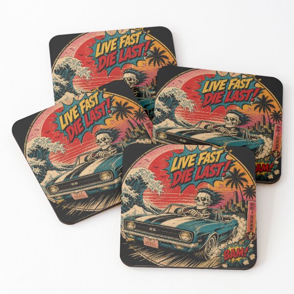 Item preview, Skeleton Driving Vintage Muscle Car designed and sold by Gdesigns2026.