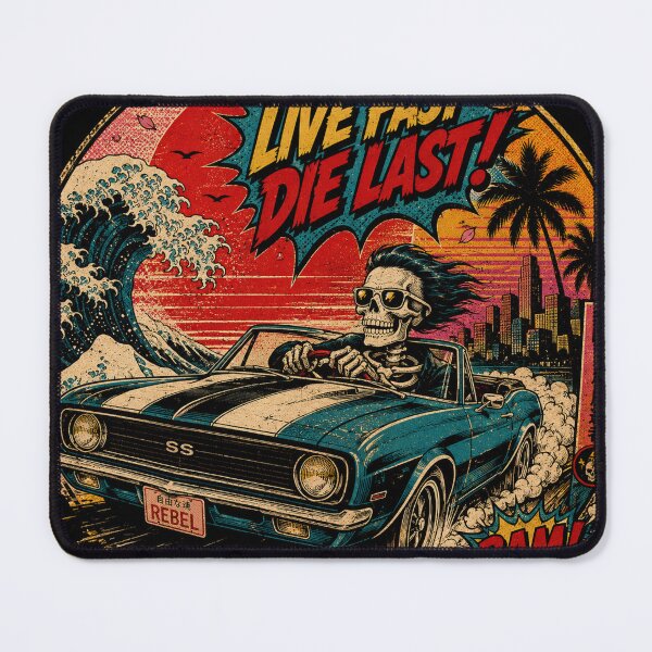 Item preview, Skeleton Driving Vintage Muscle Car designed and sold by Gdesigns2026.
