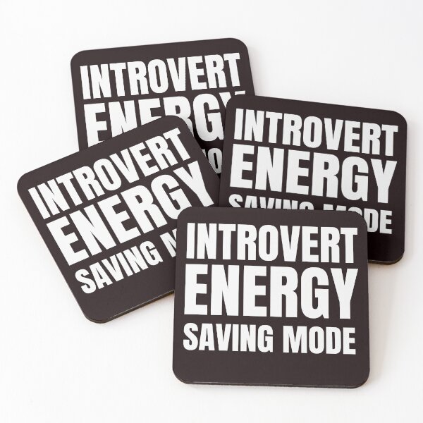 Item preview, Introvert Energy Saving Mode – Funny Introvert Quote designed and sold by ArtPer-design.