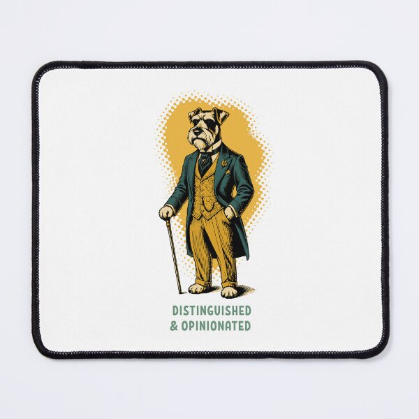 Item preview, Distinguished Schnauzer Dog Dapper Gentleman designed and sold by AntiqueImages.