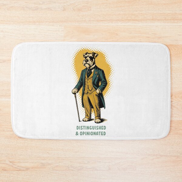 Item preview, Distinguished Schnauzer Dog Dapper Gentleman designed and sold by AntiqueImages.